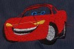 embroidery machine with cartoon "cars"